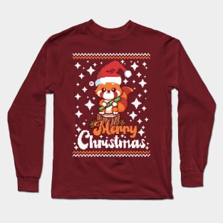 Merry Christmas Redpanda Long Sleeve T-Shirt